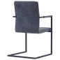 Freischwinger 2 Stk. Schwarz Kunstleder Freischwinger 2 Stk. Schwarz Kunstleder