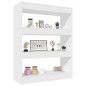 vidaXL Bücherregal/Raumteiler Weiß 80x30x103 cm Holzwerkstoff vidaXL Bücherregal/Raumteiler Weiß 80x30x103 cm Holzwerkstoff