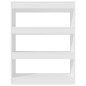 vidaXL Bücherregal/Raumteiler Weiß 80x30x103 cm Holzwerkstoff vidaXL Bücherregal/Raumteiler Weiß 80x30x103 cm Holzwerkstoff