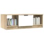 vidaXL Couchtisch Weiß und Sonoma-Eiche 102x50x36 cm Holzwerkstoff vidaXL Couchtisch Weiß und Sonoma-Eiche 102x50x36 cm Holzwerkstoff