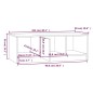 vidaXL Couchtisch Weiß und Sonoma-Eiche 102x50x36 cm Holzwerkstoff vidaXL Couchtisch Weiß und Sonoma-Eiche 102x50x36 cm Holzwerkstoff