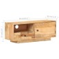 vidaXL TV-Schrank 90x30x35 cm Mango Massivholz vidaXL TV-Schrank 90x30x35 cm Mango Massivholz