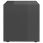 vidaXL TV-Schrank Hochglanz-Grau 37x35x37 cm Holzwerkstoff vidaXL TV-Schrank Hochglanz-Grau 37x35x37 cm Holzwerkstoff