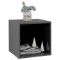 vidaXL TV-Schrank Hochglanz-Grau 37x35x37 cm Holzwerkstoff vidaXL TV-Schrank Hochglanz-Grau 37x35x37 cm Holzwerkstoff