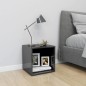 vidaXL TV-Schrank Hochglanz-Grau 37x35x37 cm Holzwerkstoff vidaXL TV-Schrank Hochglanz-Grau 37x35x37 cm Holzwerkstoff