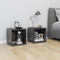 vidaXL TV-Schrank Hochglanz-Grau 37x35x37 cm Holzwerkstoff vidaXL TV-Schrank Hochglanz-Grau 37x35x37 cm Holzwerkstoff