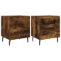 vidaXL Nachttische 2 Stk. Räuchereiche 40x35x47,5 cm Holzwerkstoff vidaXL Nachttische 2 Stk. Räuchereiche 40x35x47,5 cm Holzwerkstoff