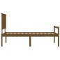 vidaXL Massivholzbett mit Kopfteil Honigbraun 90x200 cm vidaXL Massivholzbett mit Kopfteil Honigbraun 90x200 cm