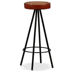 vidaXL Barhocker 4 Stk. Echtleder 