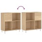 vidaXL Plattenschrank Sonoma-Eiche 84,5x38x89 cm Holzwerkstoff vidaXL Plattenschrank Sonoma-Eiche 84,5x38x89 cm Holzwerkstoff