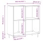vidaXL Plattenschrank Sonoma-Eiche 84,5x38x89 cm Holzwerkstoff vidaXL Plattenschrank Sonoma-Eiche 84,5x38x89 cm Holzwerkstoff