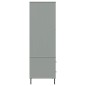 vidaXL Kleiderschrank OSLO Metallbeine Grau 90x55x172,5cm Massivholz vidaXL Kleiderschrank OSLO Metallbeine Grau 90x55x172,5cm Massivholz