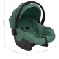 vidaXL Babyschale Grün 42x65x57 cm vidaXL Babyschale Grün 42x65x57 cm