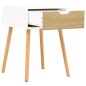 vidaXL Nachttische 2 Stk. Weiß Sonoma-Eiche 40x40x56 cm Holzwerkstoff vidaXL Nachttische 2 Stk. Weiß Sonoma-Eiche 40x40x56 cm Holzwerkstoff