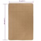 vidaXL Teppich Jute mit Latexrücken 70 x 130 cm Naturfarben vidaXL Teppich Jute mit Latexrücken 70 x 130 cm Naturfarben