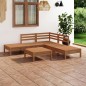 vidaXL 6-tlg. Garten-Lounge-Set Massivholz Kiefer Honigbraun vidaXL 6-tlg. Garten-Lounge-Set Massivholz Kiefer Honigbraun