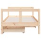 vidaXL Kinderbett mit Schubladen 80x160 cm Massivholz Kiefer vidaXL Kinderbett mit Schubladen 80x160 cm Massivholz Kiefer