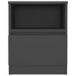 vidaXL Nachttisch Grau 40x40x50 cm Holzwerkstoff vidaXL Nachttisch Grau 40x40x50 cm Holzwerkstoff
