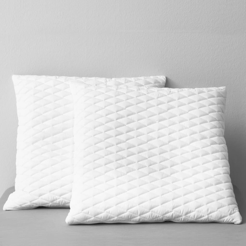 Kissen 2 Stk. 80×80×14 cm Memory-Schaum Kissen 2 Stk. 80×80×14 cm Memory-Schaum