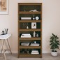 vidaXL Bücherregal Honigbraun 80x35x183 cm Massivholz Kiefer vidaXL Bücherregal Honigbraun 80x35x183 cm Massivholz Kiefer