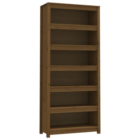 vidaXL Bücherregal Honigbraun 80x35x183 cm Massivholz Kiefer