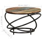 vidaXL Couchtisch 60x60x40 cm Recyceltes Massivholz vidaXL Couchtisch 60x60x40 cm Recyceltes Massivholz