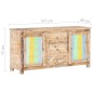 vidaXL Sideboard 151x40x75 cm Raues Akazienholz vidaXL Sideboard 151x40x75 cm Raues Akazienholz