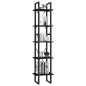 vidaXL Bücherregal 5 Fächer Schwarz 40x30x175 cm Massivholz Kiefer vidaXL Bücherregal 5 Fächer Schwarz 40x30x175 cm Massivholz Kiefer