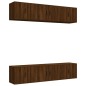 vidaXL 6-tlg. TV-Schrank-Set Braun Eichen-Optik Holzwerkstoff vidaXL 6-tlg. TV-Schrank-Set Braun Eichen-Optik Holzwerkstoff