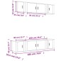 vidaXL 6-tlg. TV-Schrank-Set Braun Eichen-Optik Holzwerkstoff vidaXL 6-tlg. TV-Schrank-Set Braun Eichen-Optik Holzwerkstoff