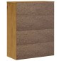 vidaXL Aufsatz für Highboard mit Glastüren FLAM Massivholz Kiefer vidaXL Aufsatz für Highboard mit Glastüren FLAM Massivholz Kiefer