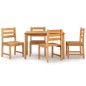 vidaXL 5-tlg. Garten-Essgruppe Massivholz Teak vidaXL 5-tlg. Garten-Essgruppe Massivholz Teak