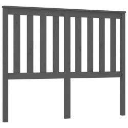 vidaXL Kopfteil Grau 126x6x101 cm Massivholz Kiefer