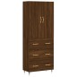 vidaXL Highboard Braun Eichen-Optik 69,5x34x180 cm Holzwerkstoff vidaXL Highboard Braun Eichen-Optik 69,5x34x180 cm Holzwerkstoff