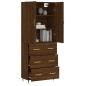 vidaXL Highboard Braun Eichen-Optik 69,5x34x180 cm Holzwerkstoff vidaXL Highboard Braun Eichen-Optik 69,5x34x180 cm Holzwerkstoff