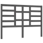 vidaXL Bett-Kopfteil Grau 106x4x104 cm Massivholz Kiefer