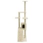 vidaXL Kratzbaum mit Sisal-Kratzsäulen Creme 155 cm vidaXL Kratzbaum mit Sisal-Kratzsäulen Creme 155 cm
