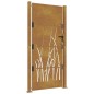 vidaXL Gartentor 105x205 cm Cortenstahl Gras-Design vidaXL Gartentor 105x205 cm Cortenstahl Gras-Design