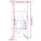 vidaXL Gartentor 105x205 cm Cortenstahl Gras-Design vidaXL Gartentor 105x205 cm Cortenstahl Gras-Design