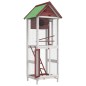 vidaXL Voliere Mokka 60x58,5x160 cm Massivholz Kiefer vidaXL Voliere Mokka 60x58,5x160 cm Massivholz Kiefer