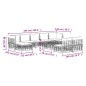 vidaXL 10-tlg. Garten-Lounge-Set mit Kissen Anthrazit Poly Rattan vidaXL 10-tlg. Garten-Lounge-Set mit Kissen Anthrazit Poly Rattan