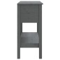 vidaXL Konsolentisch Grau 75x35x75 cm Massivholz Kiefer vidaXL Konsolentisch Grau 75x35x75 cm Massivholz Kiefer