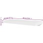 Wandregale 4 Stk. Weiß 60 cm Wandregale 4 Stk. Weiß 60 cm