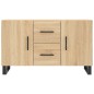 vidaXL Sideboard Sonoma-Eiche 100x36x60 cm Holzwerkstoff vidaXL Sideboard Sonoma-Eiche 100x36x60 cm Holzwerkstoff