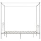 vidaXL Himmelbett-Gestell Weiß Metall 160 x 200 cm 