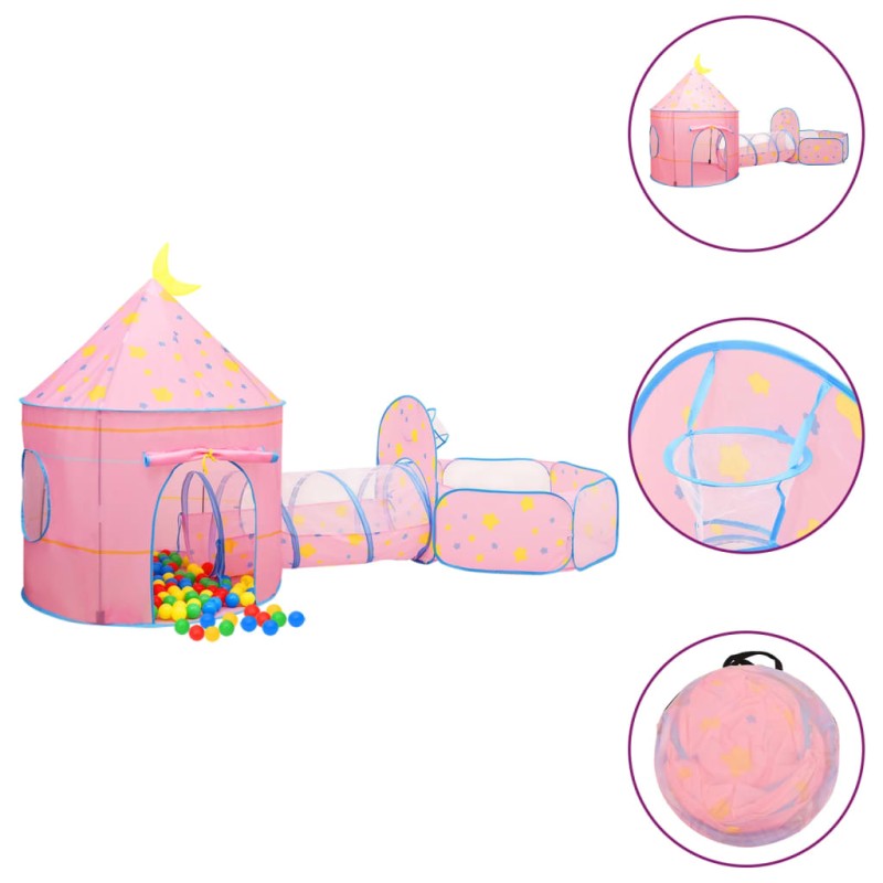 vidaXL Spielzelt für Kinder Rosa 301x120x128 cm vidaXL Spielzelt für Kinder Rosa 301x120x128 cm