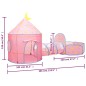 vidaXL Spielzelt für Kinder Rosa 301x120x128 cm vidaXL Spielzelt für Kinder Rosa 301x120x128 cm