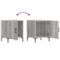 vidaXL Nachttische 2 Stk. Grau Sonoma 40x40x50 cm Holzwerkstoff