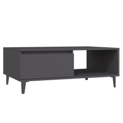 vidaXL Couchtisch Grau 90x60x35 cm Holzwerkstoff