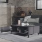 vidaXL Couchtisch Grau 90x60x35 cm Holzwerkstoff vidaXL Couchtisch Grau 90x60x35 cm Holzwerkstoff